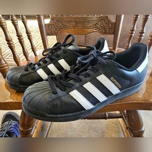MENS Black Superstar ADIDAS